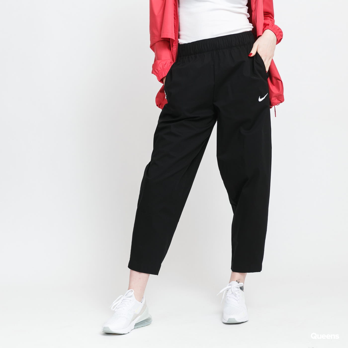 Träningsbyxor Nike SW Essential Woven HR Svart | DD5975-010, 0