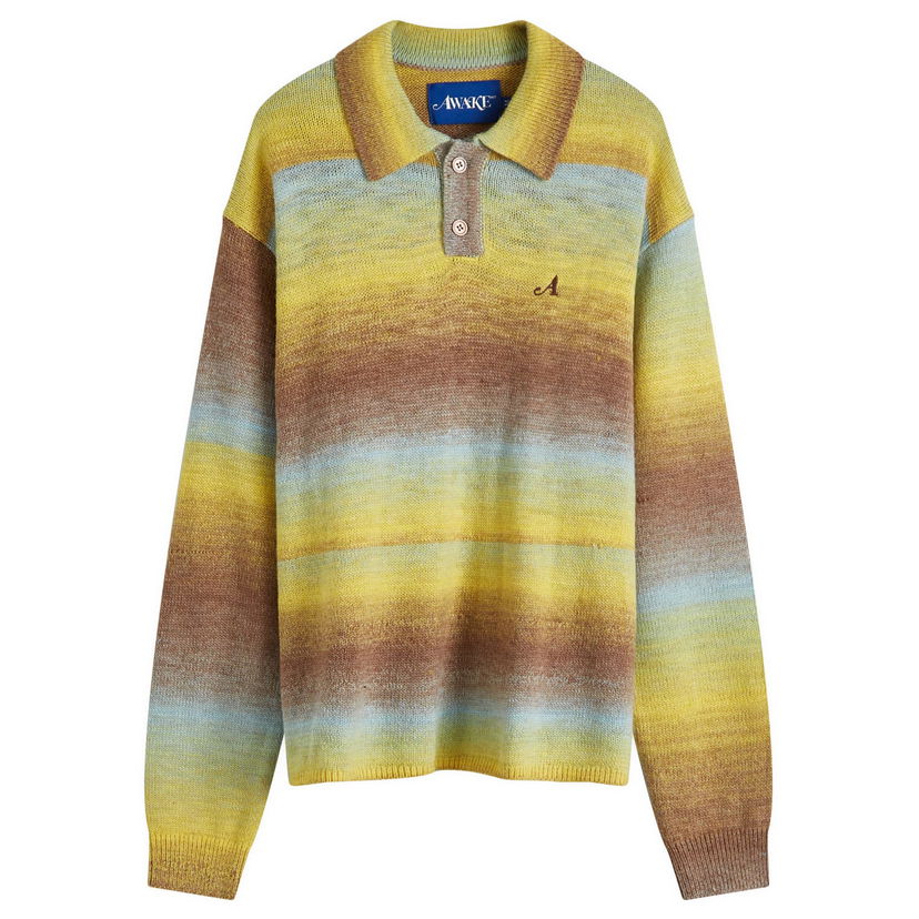 Sweater Awake NY Ombre Polo Jumper Flerfärgad | AWK-FW24-KN002-MUL