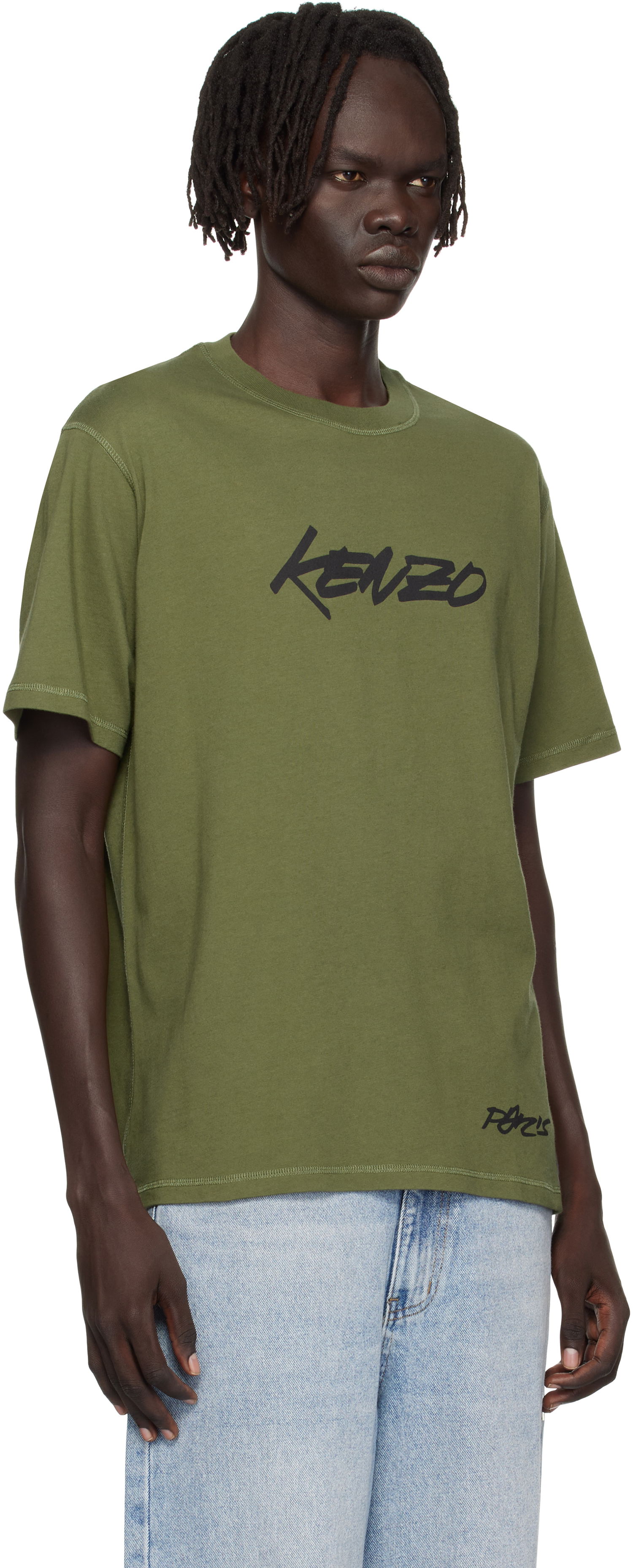 T-shirt KENZO Kenzo Paris Futura 2000 Edition Cotton T-Shirt Grön | FF65TS2524SG, 1