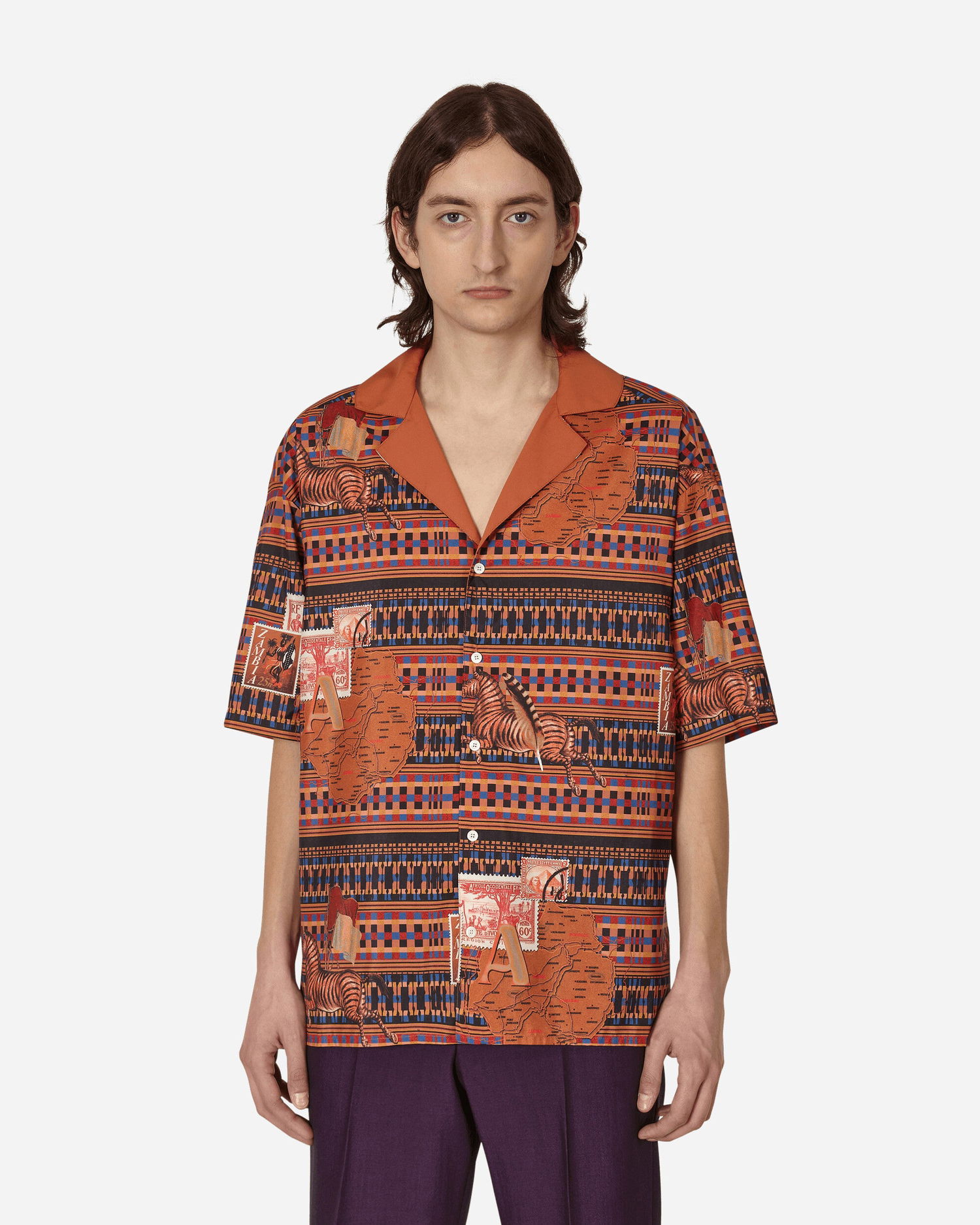 Skjorta Ahluwalia Tunde Shirt Röd | M-AHLU-TO009-SS23-FA100  BR, 1