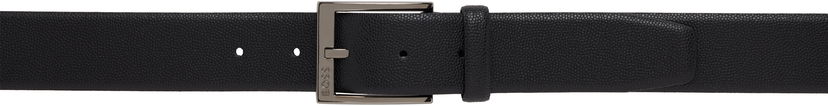 Bälten BOSS BOSS Pebble Grained Leather Belt Svart | 50537168