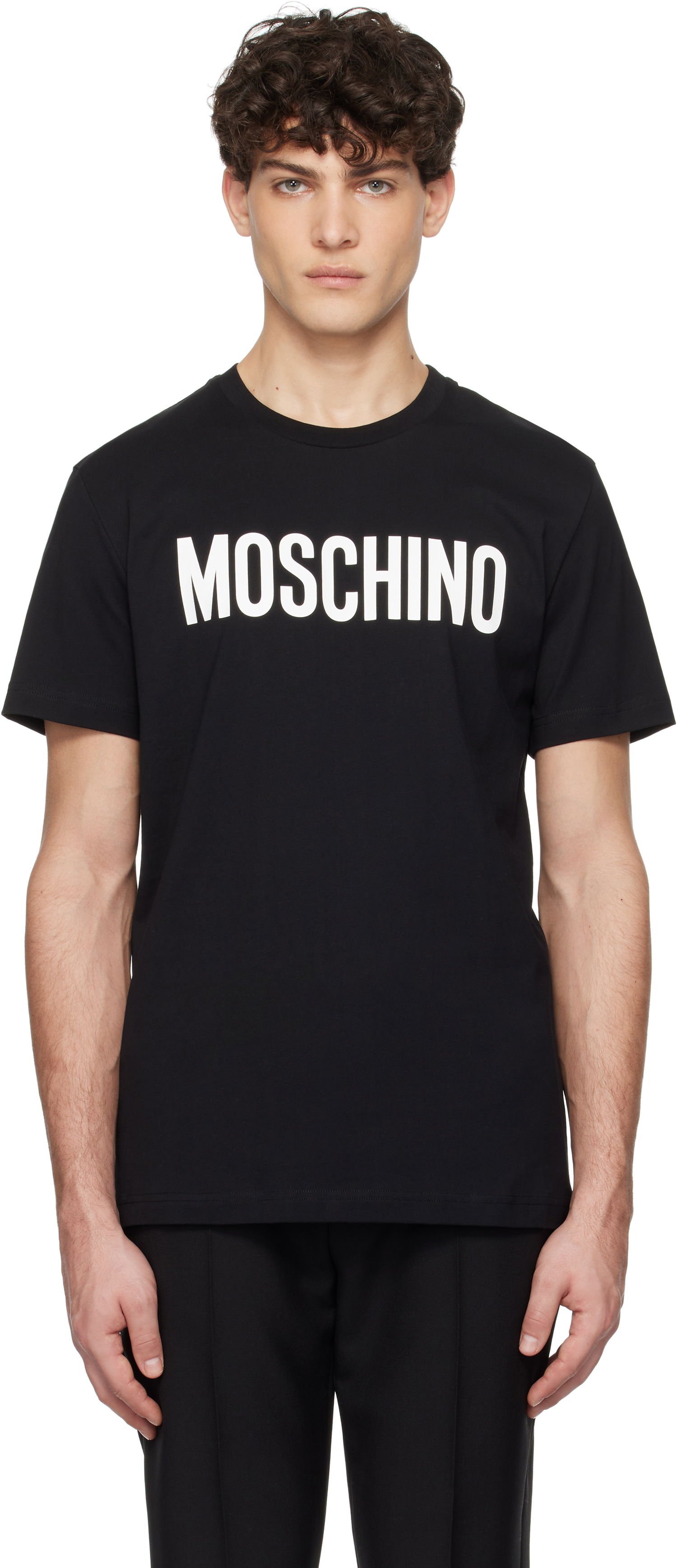 T-shirt Moschino Moschino Institutional T-Shirt Svart | 251ZZA072002411555, 0