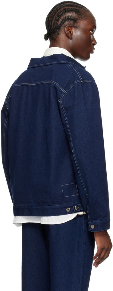 Jacka Universal Works Universal Works Button Denim Jacket Blå | 00107, 2