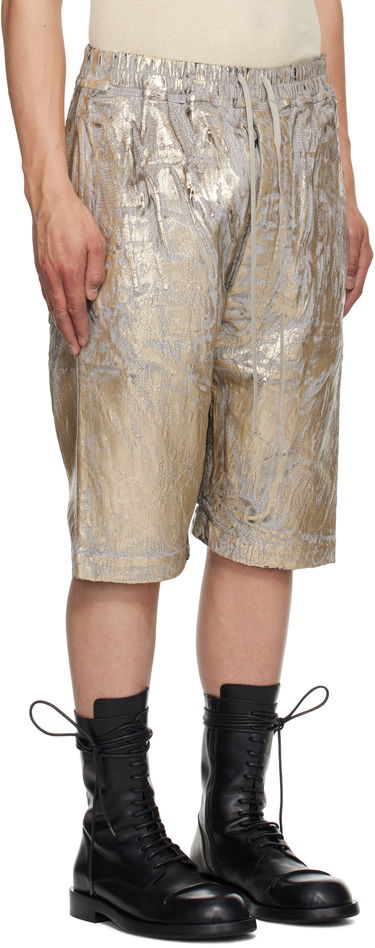 Shorts Rick Owens Rick Owens DRKSHDW Hollywood Drawstring Pods Shorts Metallisk | DU01E3380 SGMC, 1