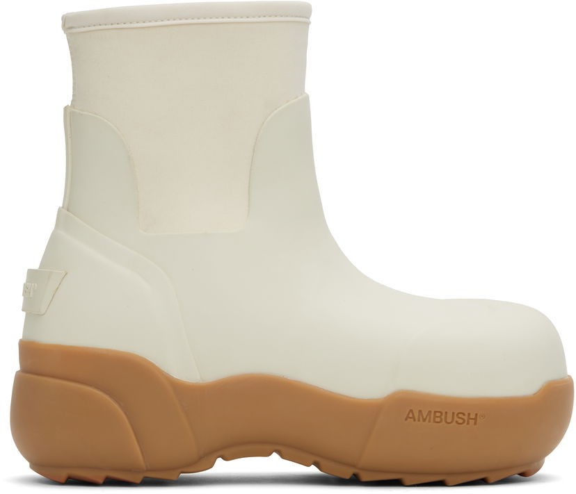 Kläder Ambush AMBUSH Rubber Boots Vit | BWIE003F24MAT0010101