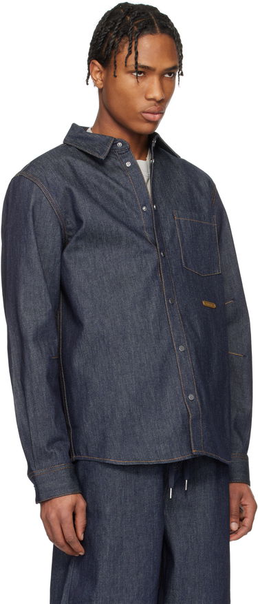 Skjorta Helmut Lang Helmut Lang Curved Classic Denim Shirt Blå | O09DM501, 1