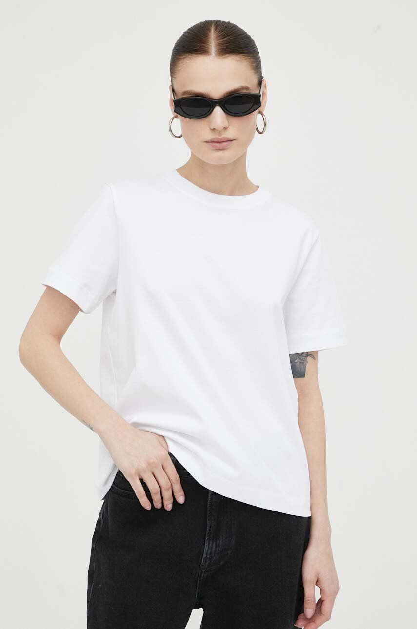 T-shirt Samsoe Samsoe Cotton Tee Vit | F00012400, 0