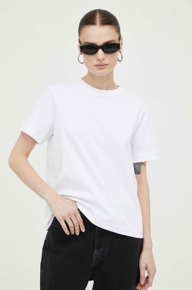 T-shirt Samsoe Samsoe Cotton Tee Vit | F00012400, 0