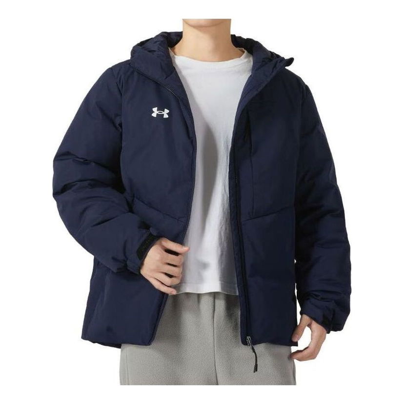 Pufferjacka Under Armour Winter Down Jacket Mörkblå | 23600801-409
