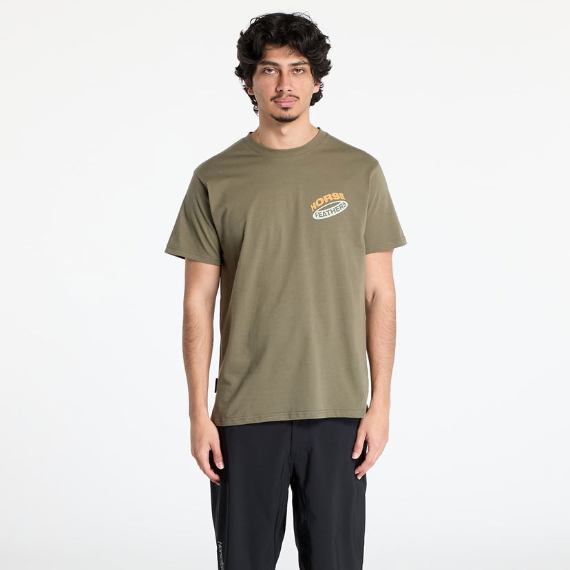 T-shirt Horsefeathers Horsefeathers Orbit Tee Grön | SM1382B