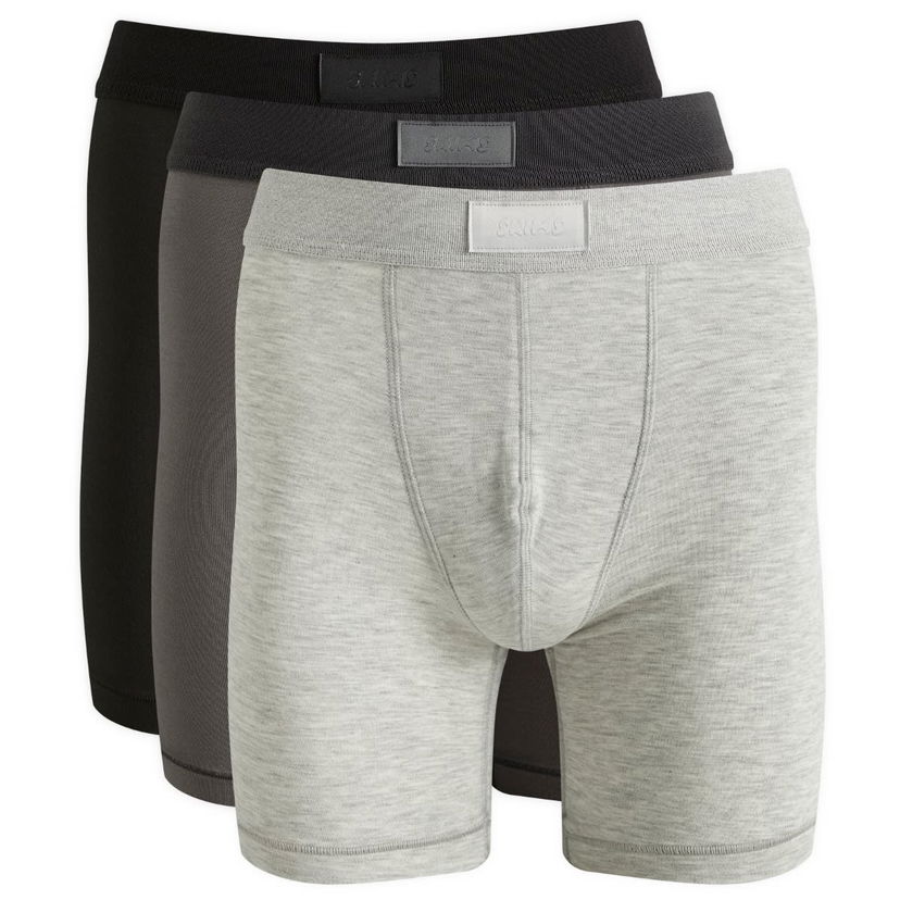 Boxare SKIMS 5" Cotton Boxer Brief - 3 Pack Flerfärgad | BO-BBR-5635M-HM