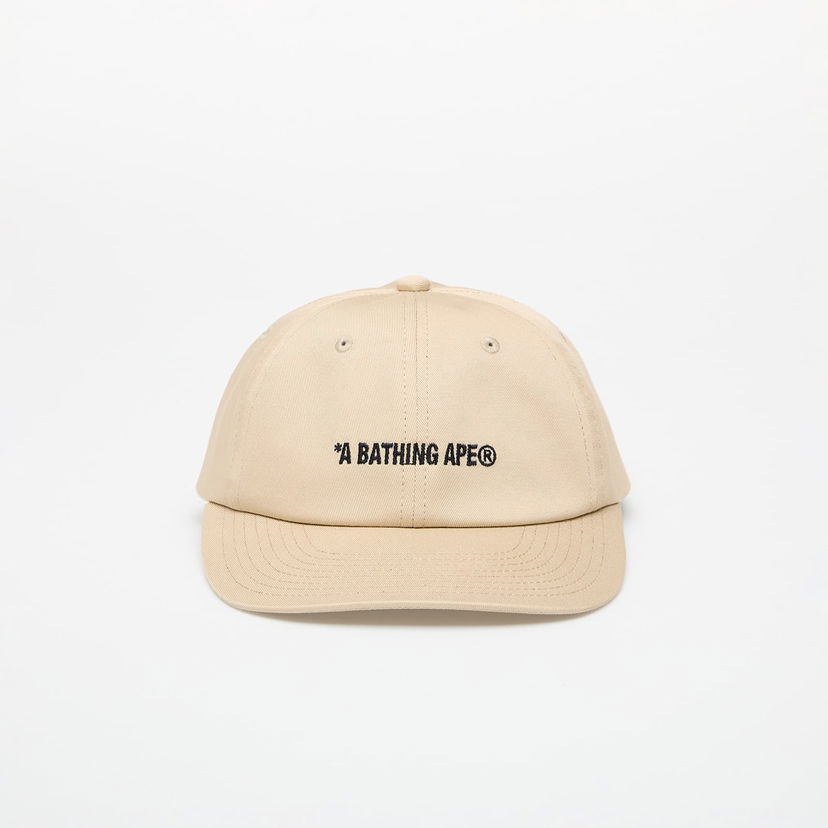 Keps BAPE A BATHING APE Logo Cap Beige | 001CPK801309M BEI