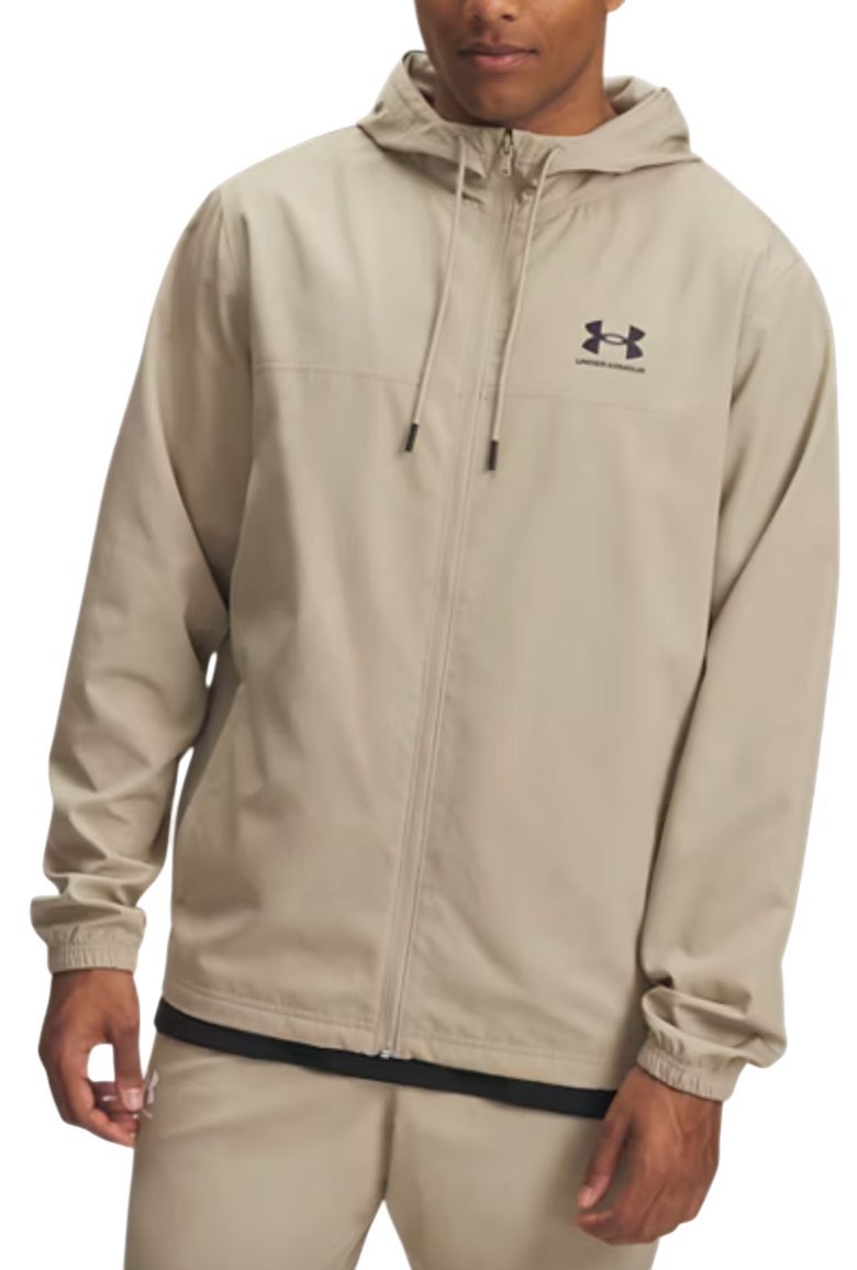 Vindjacka Under Armour Rival Woven Hooded Windbreaker Beige | 1390149-299