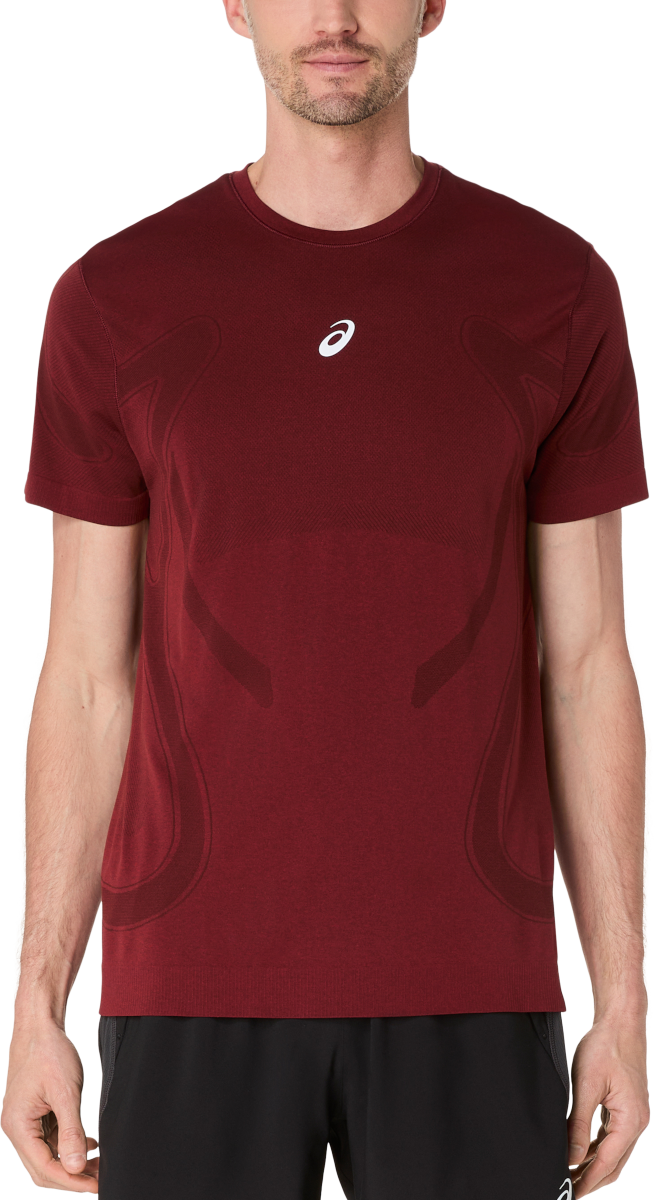 T-shirt Asics Road Seamless Short Sleeve T-Shirt Bourgogne | 2011d355-200, 0