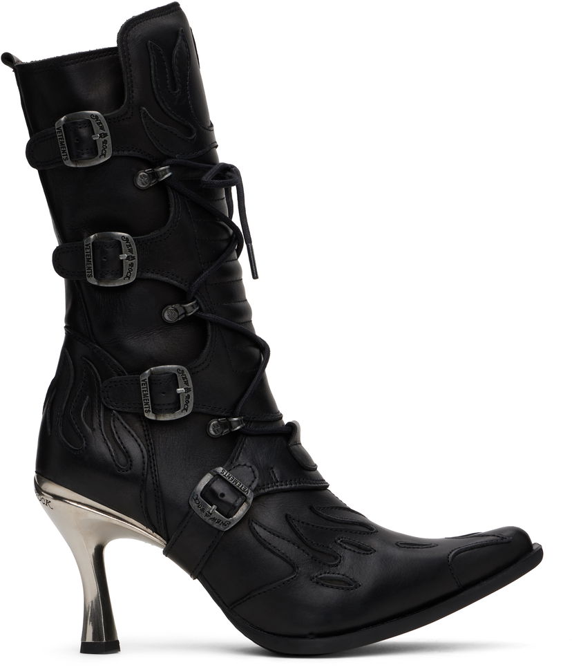 Sneakers och skor VETEMENTS Vetements New Rock Edition Rockstar Boots Svart | WA66BO120B