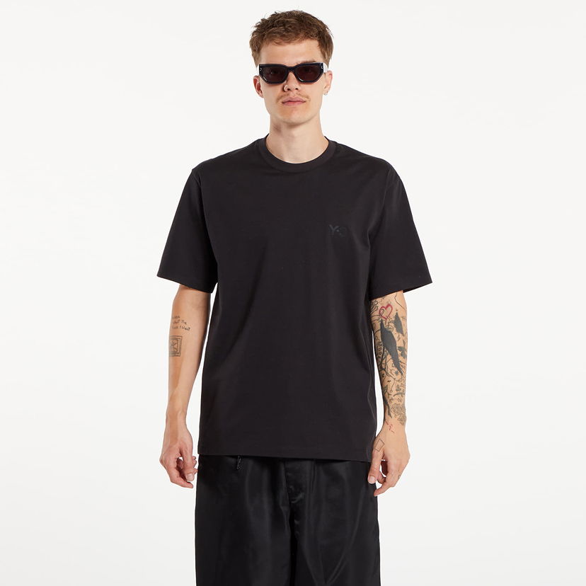T-shirt Y-3 Regular Short Sleeve Tee Black Svart | IW0066