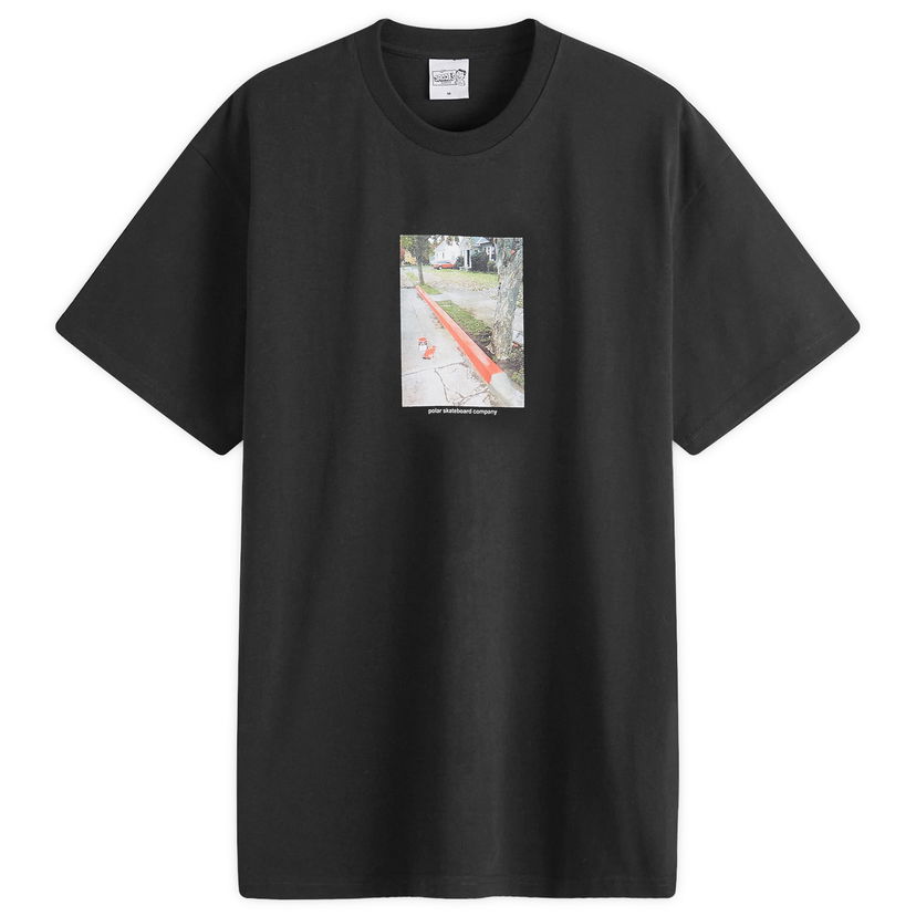 T-shirt Polar Skate Co. Red Curb T-Shirt Svart | PSC-F24-38