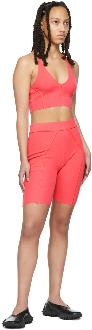 Shorts Helmut Lang Ribbed Bike Shorts Rosa | M02HW714, 3