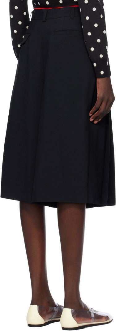 Kjol Comme des Garçons Comme des Garçons Pleated Wool Skirt Svart | RO-S003-051-1, 2