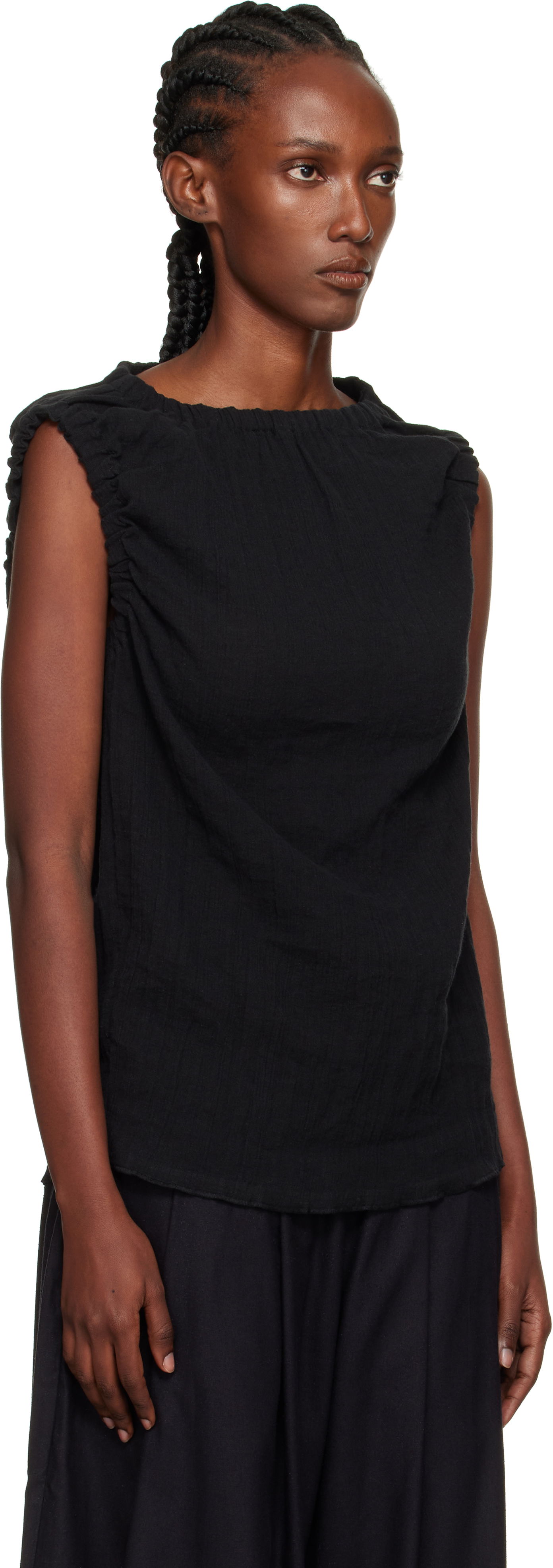 Linne Baserange Baserange Mia Sleeveless Top Svart | TSMI-CL-AU25, 1