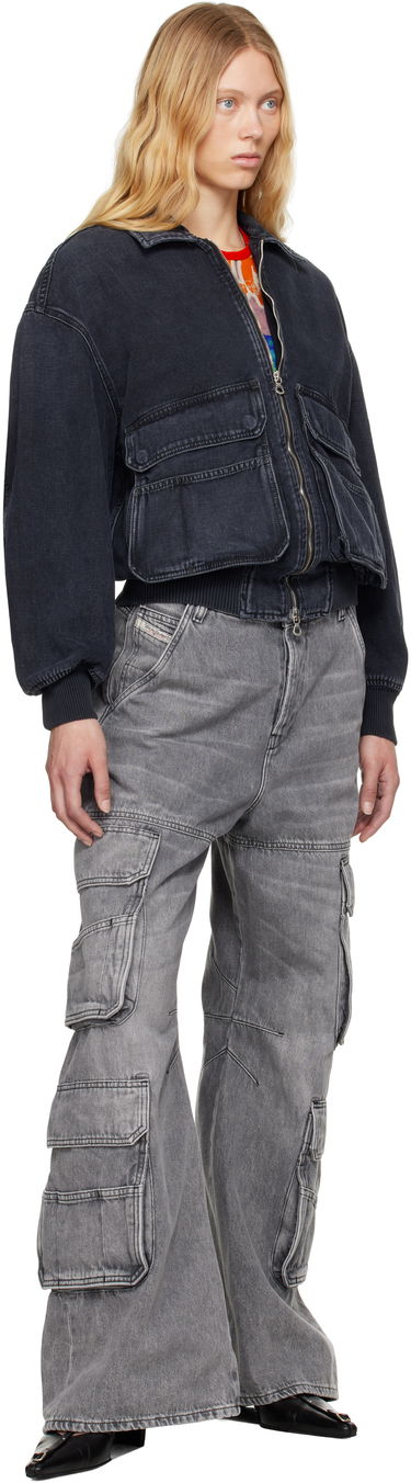 Bomberjacka Diesel D-Kurz Denim Jacket Svart | A15780 007Z9, 3