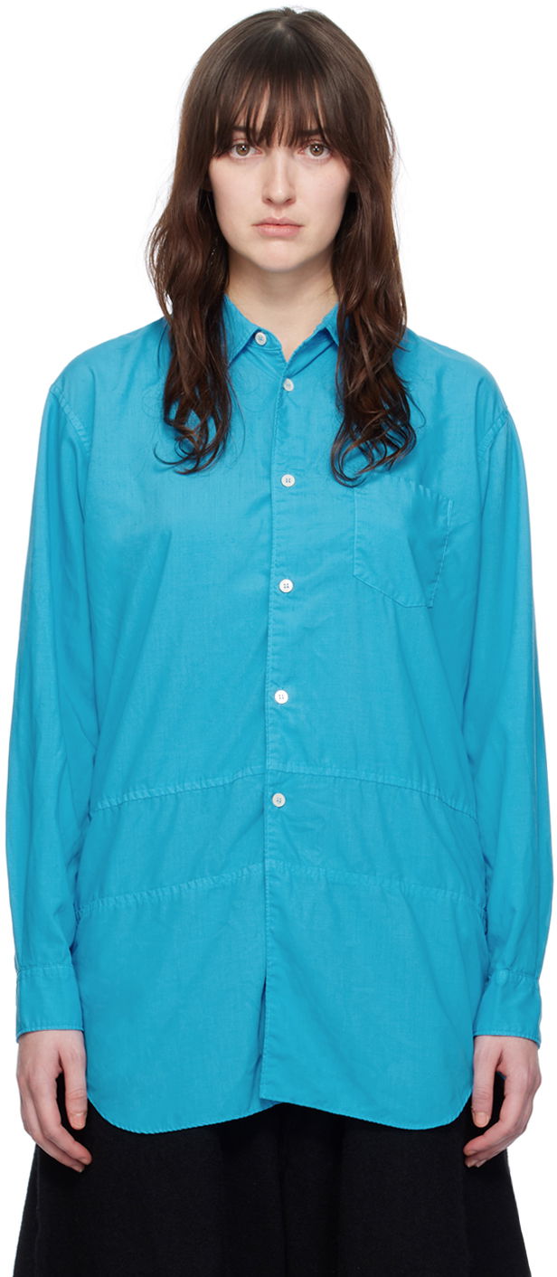 Kläder Comme des Garçons Paneled Shirt Blå | FL-B040-051