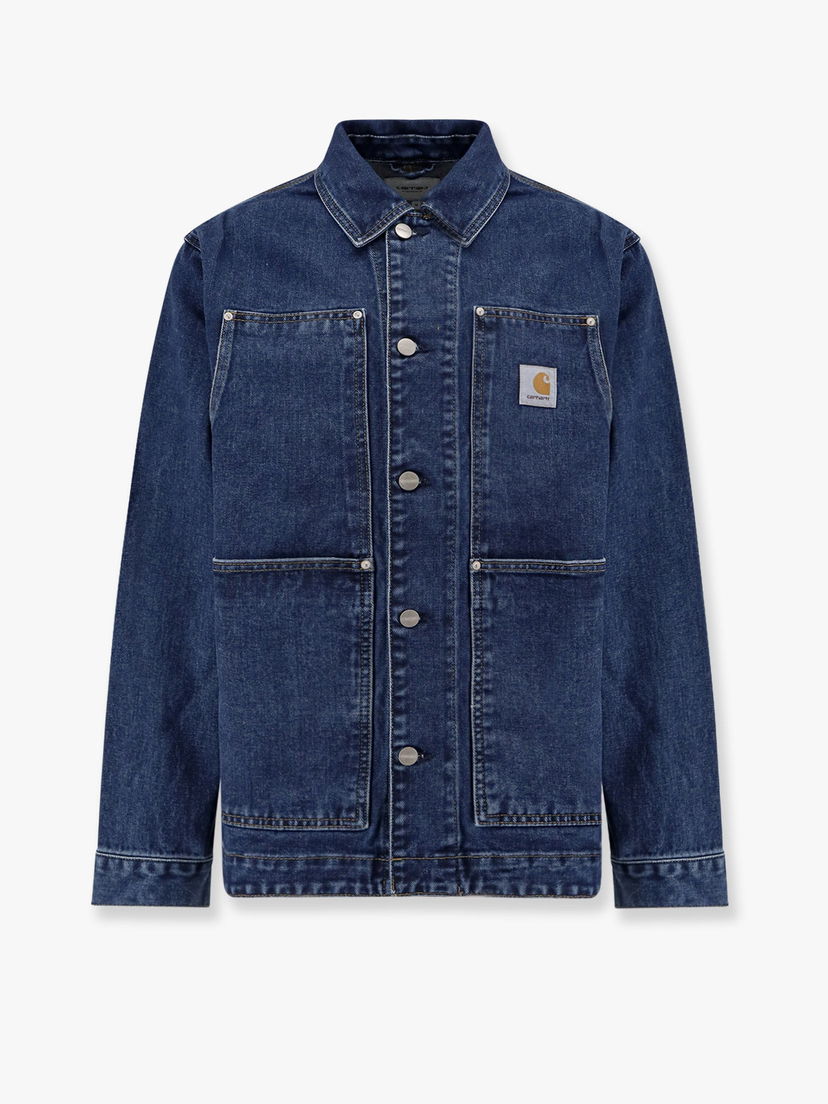 Jacka Carhartt WIP Double Front Denim Chore Coat Carhartt WIP Blå | I0348660106