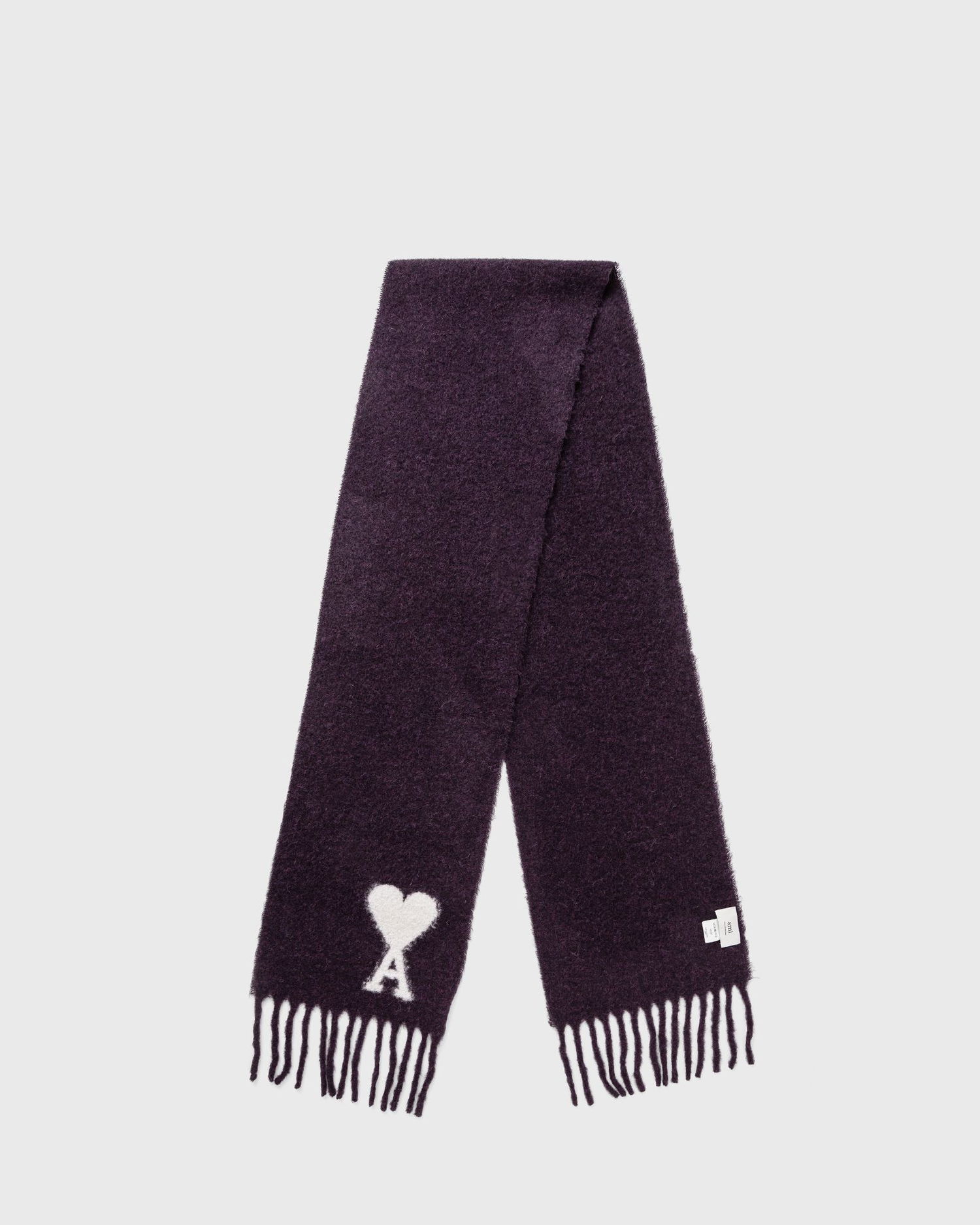 Halsduk AMI Oversize Scarf With Fringe Purpur | USF422.AW0054-504, 0