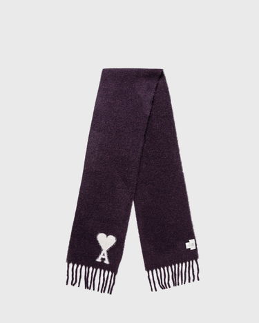 Halsduk AMI Oversize Scarf With Fringe Purpur | USF422.AW0054-504, 0