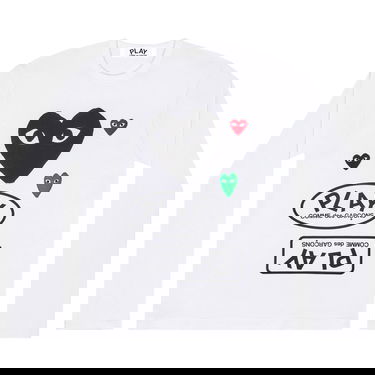 T-shirt Comme des Garçons PLAY Multi Logo Long-Sleeve Tee Vit | AZ T286 051 1, 1