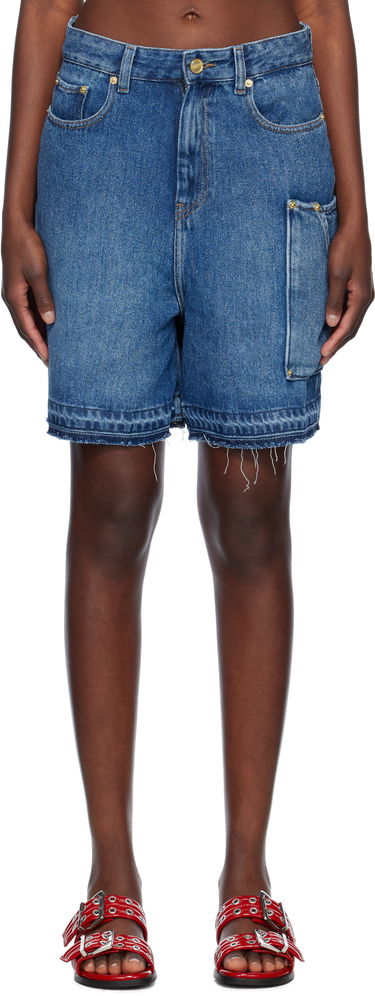 Shorts GANNI GANNI Denim Shorts Blå | J1702, 0