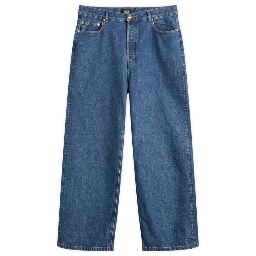 Jeans A.P.C. A.P.C. Aaron Wide Leg Jeans 30 Blå | COHJK-H09182-IAL