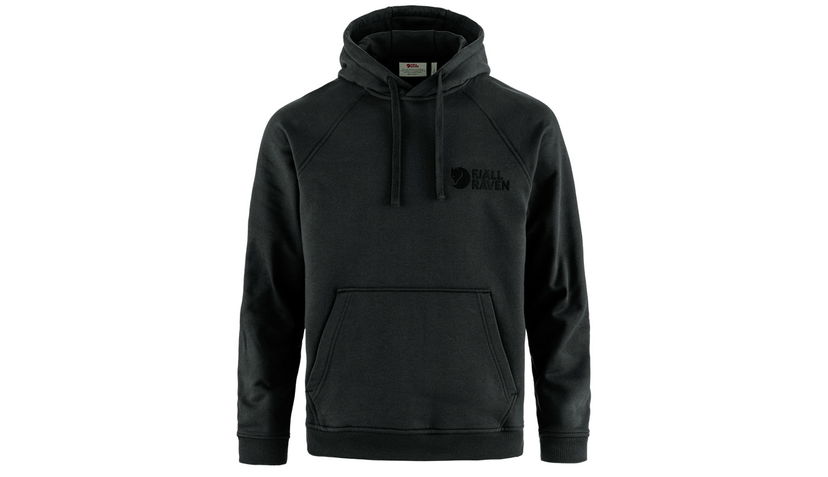 Sweatshirt FJÄLLRÄVEN Classic Pullover Hoodie with Drawstring Hood and Kangaroo Pocket Svart | F12600231-550
