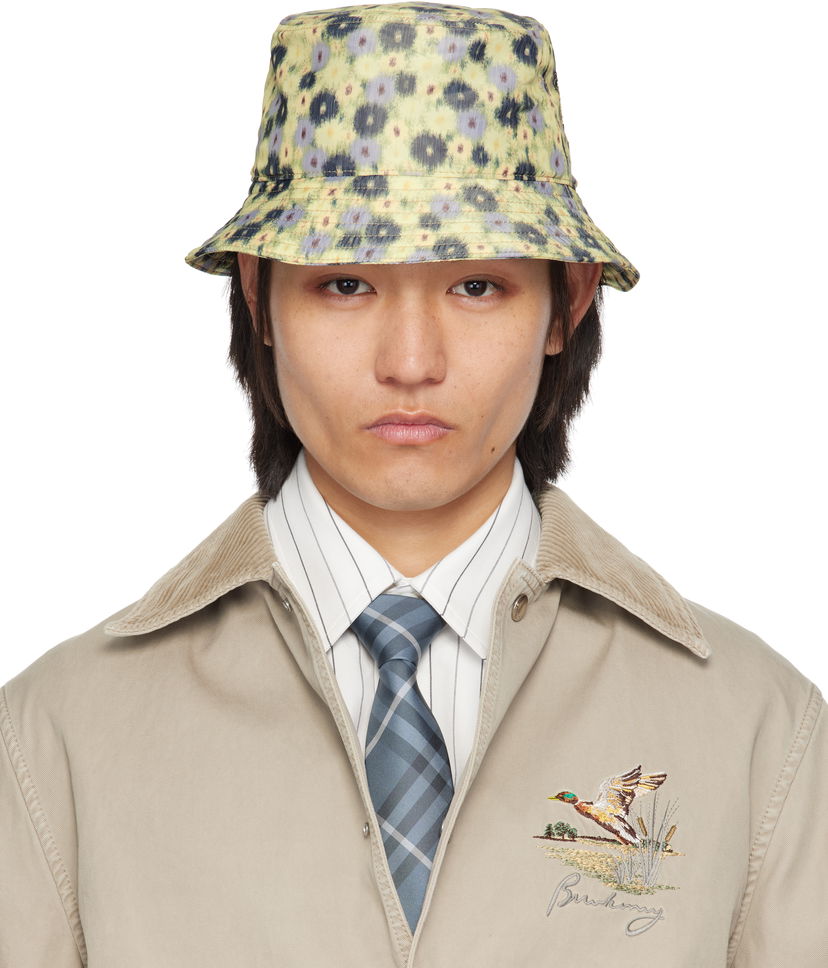 Hatt Burberry Burberry Daisy Print Bucket Hat Flerfärgad | 8107992