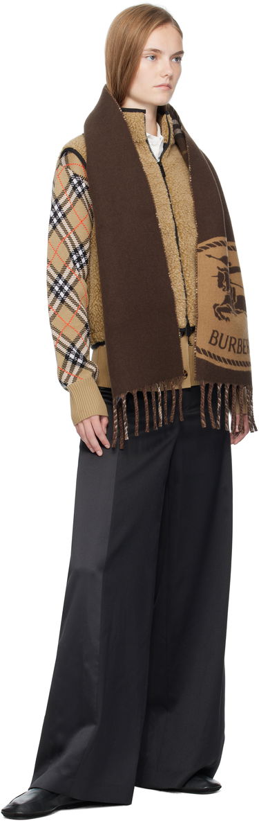 Väst Burberry Burberry Cropped Fleece Vest Beige | 8110159, 3