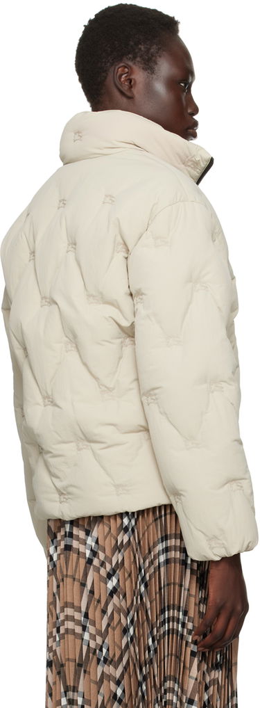 Pufferjacka Burberry Burberry Nylon Down Puffer Jacket Beige | 8094176, 2