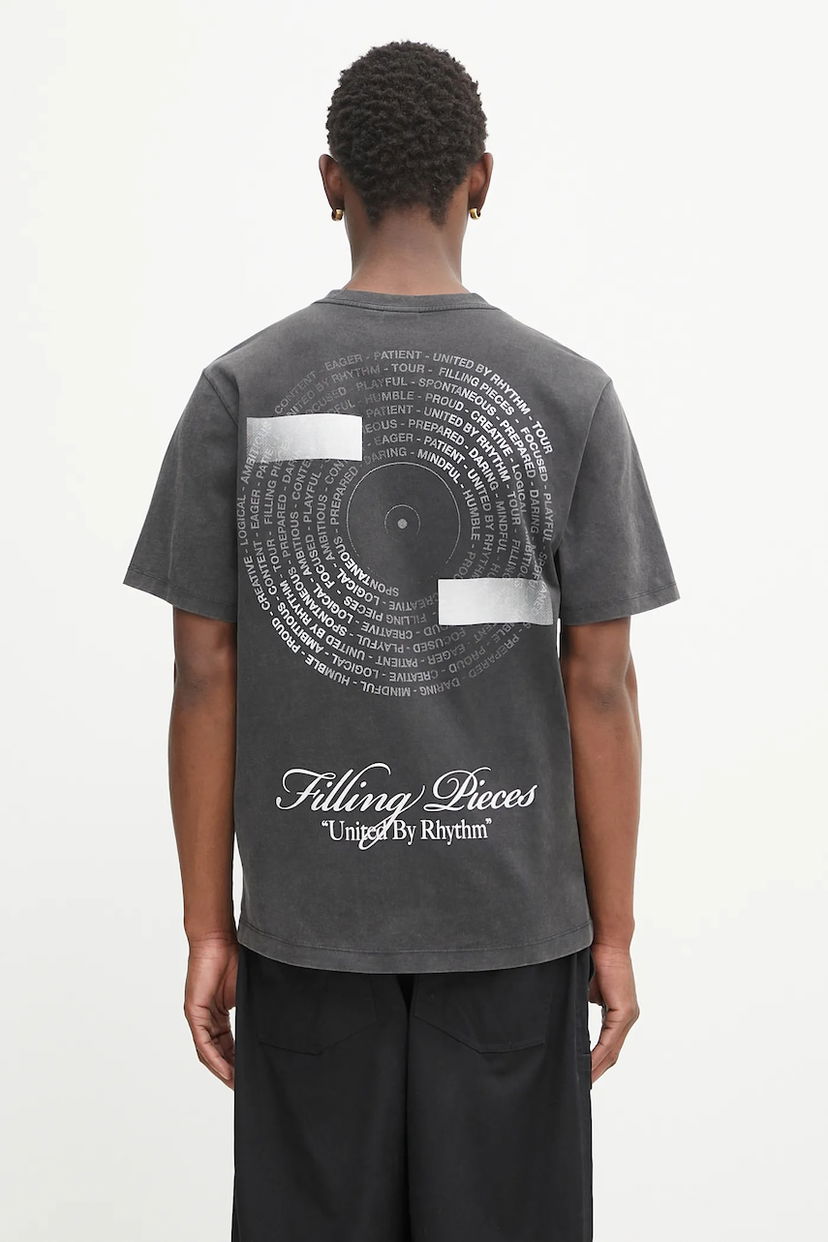 T-shirt Filling Pieces Filling Pieces Vinyl Graphic T-Shirt Svart | 422520500240