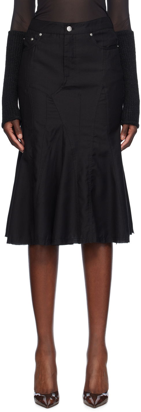 Kjol Miaou Miaou Gaudi Midi Skirt Svart | 4004TWBLK