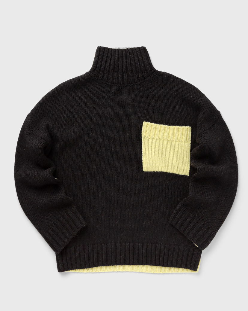 Sweater JW Anderson CONTRAST PATCH POCKET JUMPER Svart | KW0939-YN0144-973