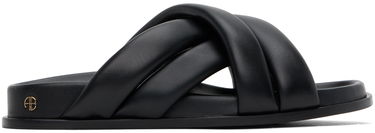 Sneakers och skor Anine Bing Lizzie Padded Leather Slides Svart | A-14-4028-007, 0