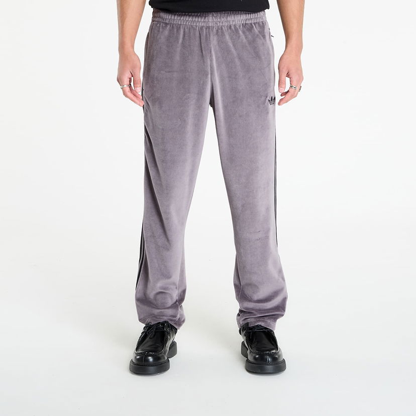 Träningsbyxor adidas Originals adidas Adicolor SST Velour Track Pants Grå | JX1557