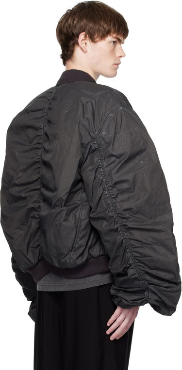 Bomberjacka We11done We11done Washed Nylon Bomber Jacket Svart | WD-JP2-25-059-U-BK, 2
