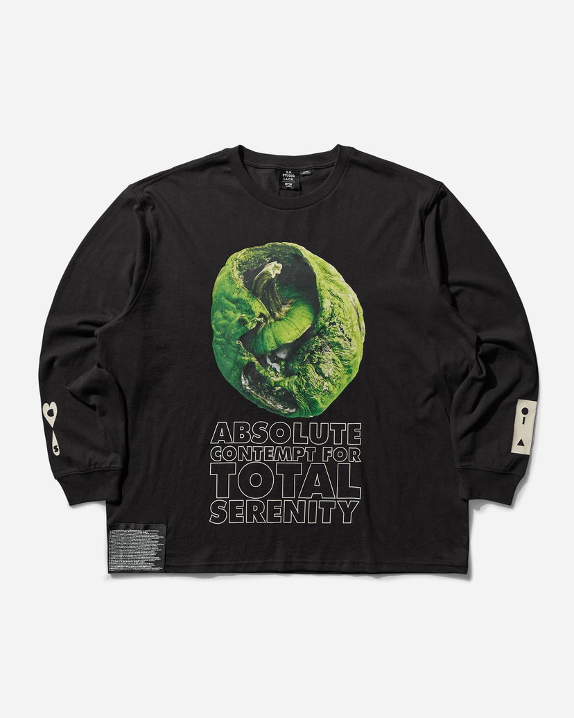 T-shirt Vans S.R. STUDIO LA.CA. Long Sleeve T-Shirt with Graphic Print Svart | VN000KBGBLK1