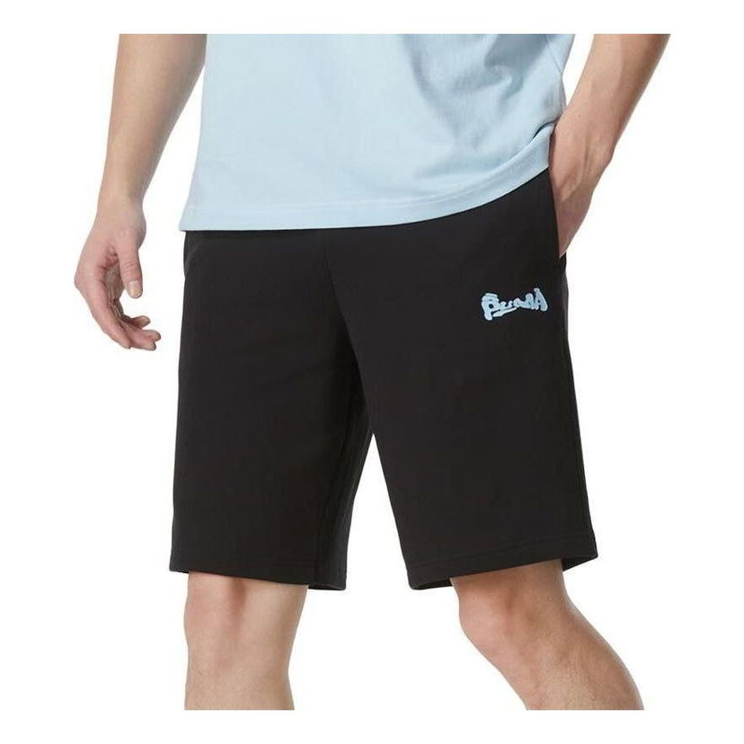 Shorts Puma Logo Casual Shorts Svart | 628039-01