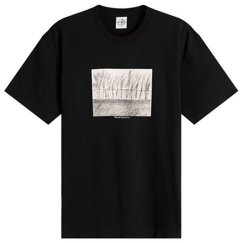 T-shirt Polar Skate Co. Fence Graphic Tee Svart | PSC-F25-29-BLK
