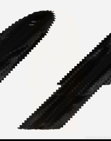 Rockar Dolce & Gabbana Single-breasted Shearling Coat Svart | F0W2DFFUP9BN0000, 0