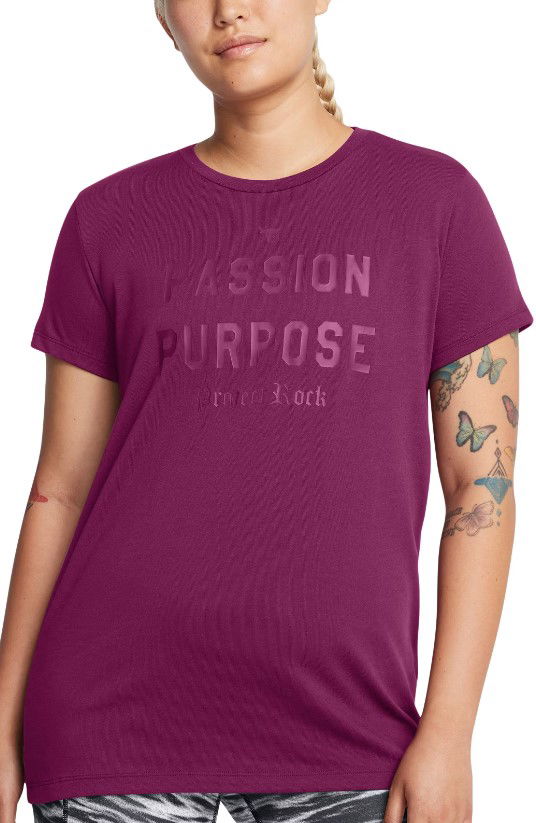 T-shirt Under Armour Project Rock Passion Short Sleeve T-Shirt Purpur | 1387500-505