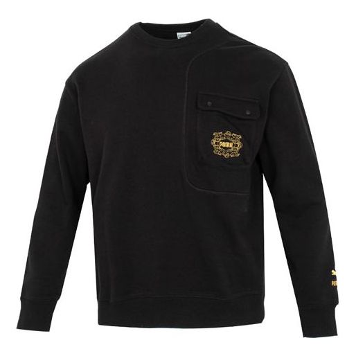 Sweater Puma Graphic Crew Sweater Svart | 539908-01