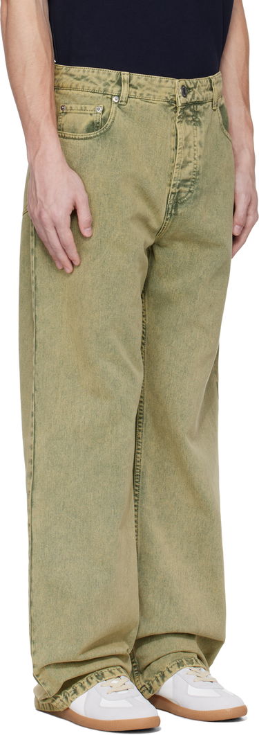 Jeans AMI AMI Paris Large Fit Jeans Gul | HTR450.DE0064, 1