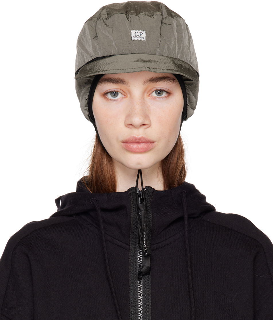 Keps C.P. Company Earflap Chrome-R Cap Grön | 13CMAC239A-005904A, 0